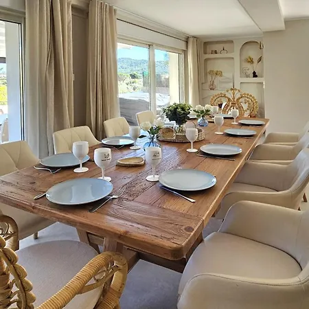 La Bohem'azur Golfe St Tropez 170m2 5 Piscine Magnifique Vue Degagee Deco Boheme Chic Sainte-Maxime