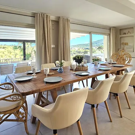 La Bohem'azur Golfe St Tropez 170m2 5 Piscine Magnifique Vue Dégagée Déco Bohème Chic *
