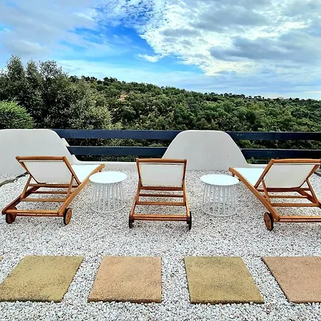 Villa La Bohem'azur Golfe St Tropez 170m2 5 Piscine Magnifique Vue Degagee Deco Boheme Chic *