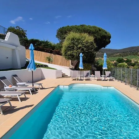 La Bohem'azur Golfe St Tropez 170m2 5 Piscine Magnifique Vue Dégagée Déco Bohème Chic *