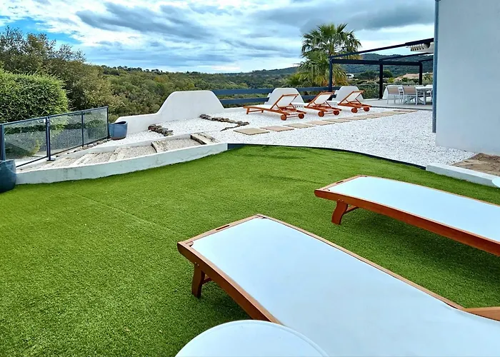 La Bohem'azur Golfe St Tropez 170m2 5 Piscine Magnifique Vue Degagee Deco Boheme Chic Villa *